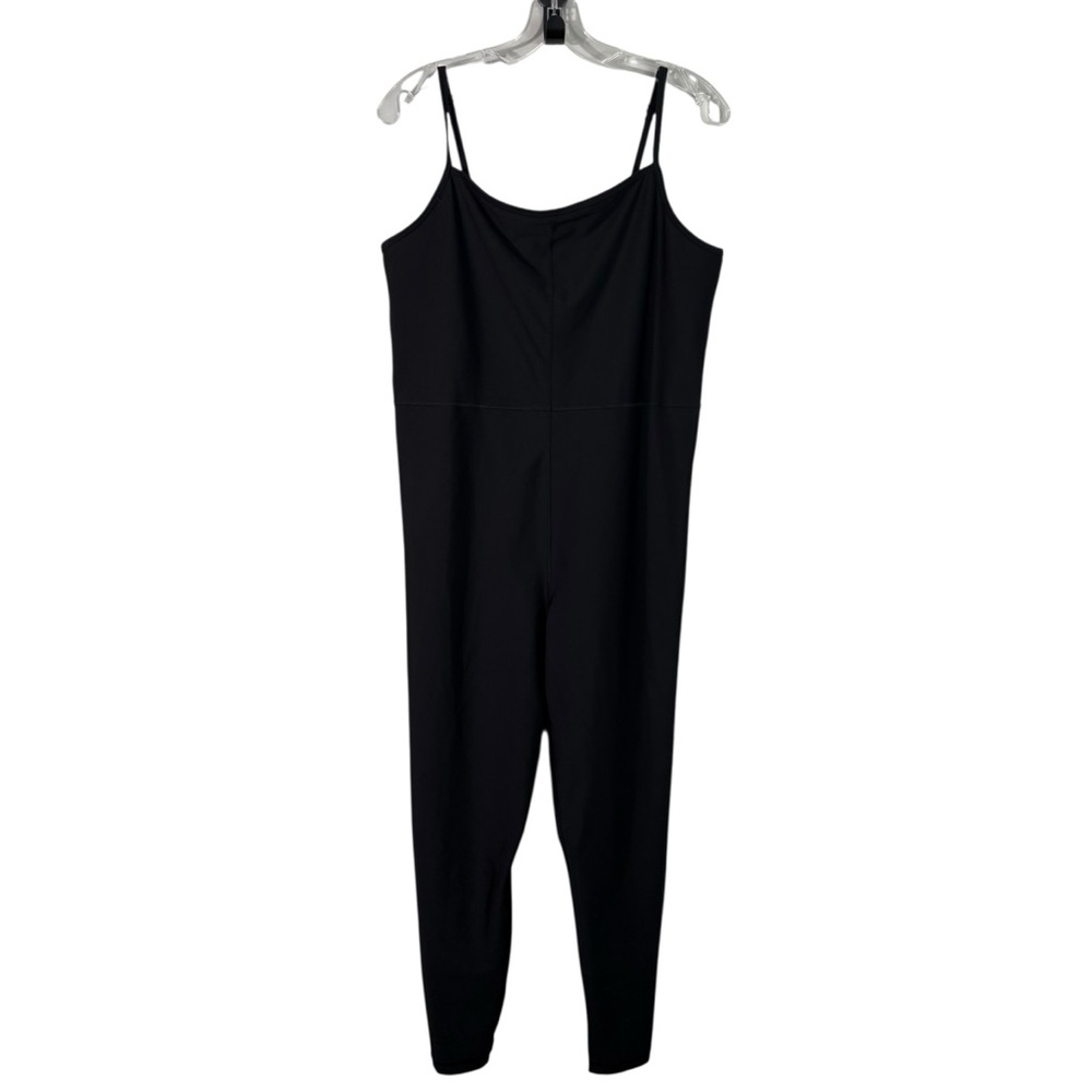 Old Navy Active Go-Dry Powersoft Fitted Black Tank Top Romper Jumpsuit Athletic